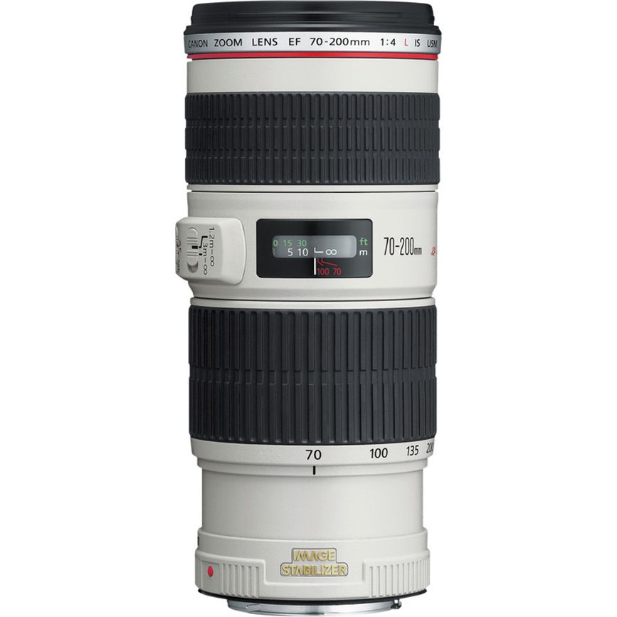 Canon EF 70200mm f/4L IS USM SLR Teleobiettivo Bianco