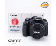 Canon EOS 80D + 18-55 IS II 58000 Scatti Usato 