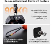 PGYTECH Camera Strap Master, Imbragatura Doppia Spalla in Pelle per 3 Fotocamere