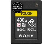Sony CFexpress  480GB Type A Tough G lettura 1800 MB/s e scrittura 1700 MB/s