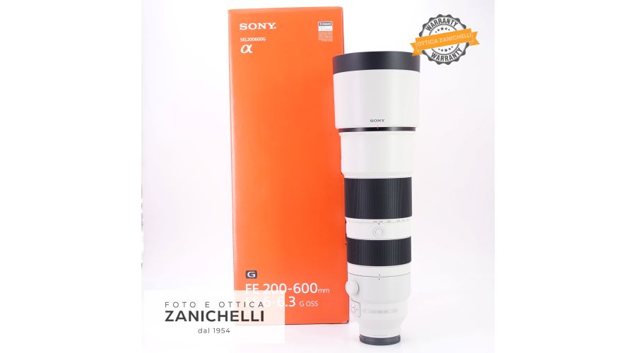 Sony FE 200-600mm f/5.6-6.3 G OSS Usato 