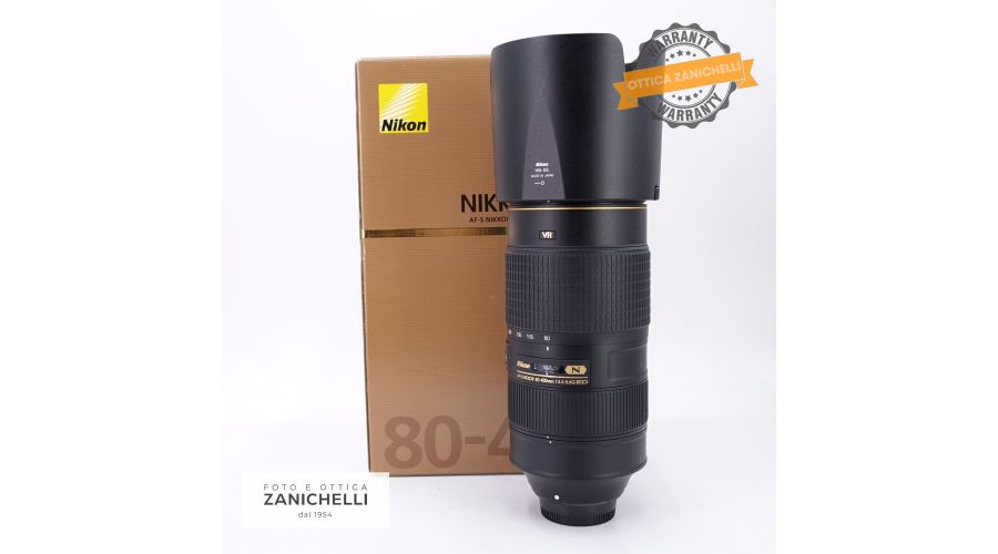 Nikon AF-S Nikkor 80-400mm f/4.5-5.6 G ED VR Usato 