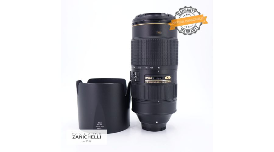 Nikon AF-S Nikkor 80-400mm f/4.5-5.6 G ED VR Usato - foto 5
