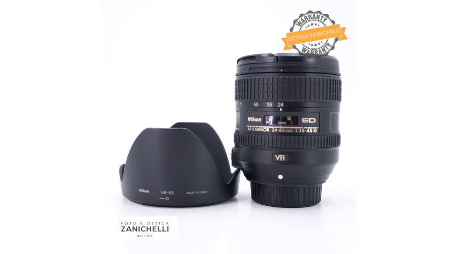Nikon AF-S Nikkor 24-85mm f/3.5-4.5 G ED VR Usato - foto 4