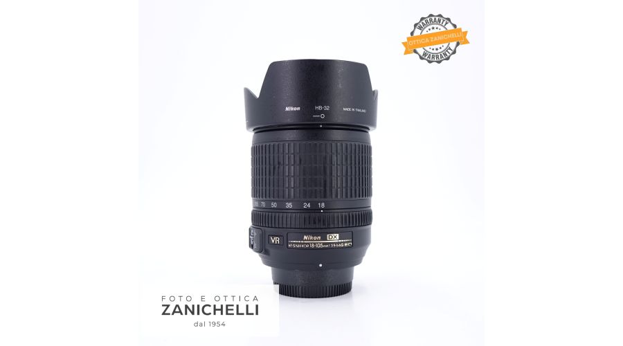 Nikon AF-S 18-105mm f/3.5-5.6G ED VR DX Usato 