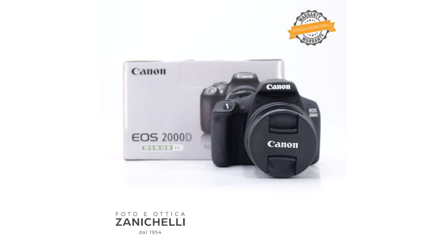 Canon EOS 2000D + 18-55mm III 400 Scatti Usato 