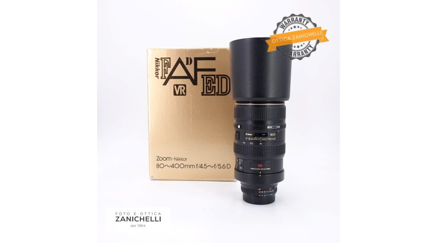 Nikon AF Nikkor 80-400mm f/4.5-5.6 D ED VR Usato 