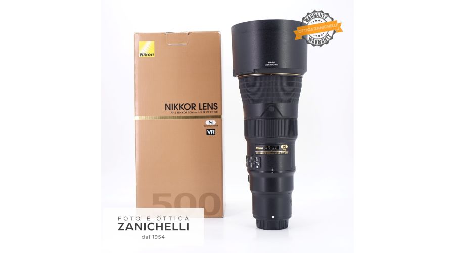 Nikon AF-S 500mm f/5.6 E PF ED VR Usato 