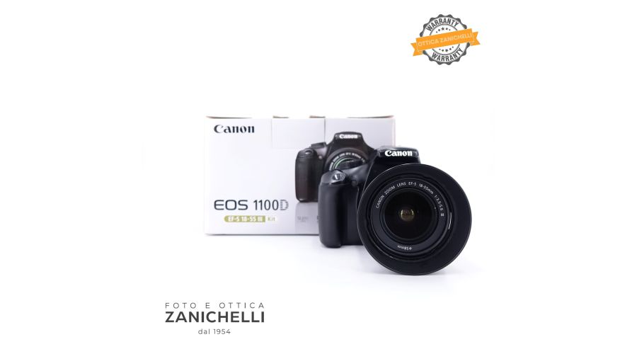 Canon EOS 1100D + 18-55mm III 45000 Scatti Usato 