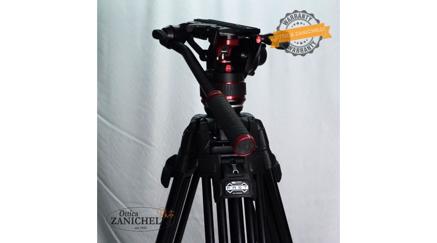 Treppiedi MANFROTTO MVTTWINFA + TESTA NITROTech 608 Usato 