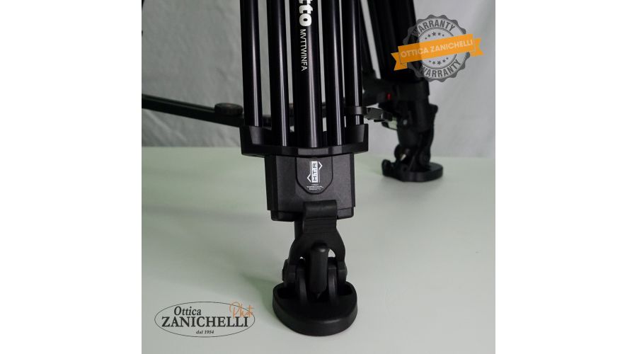 Treppiedi MANFROTTO MVTTWINFA + TESTA NITROTech 608 Usato - foto 2