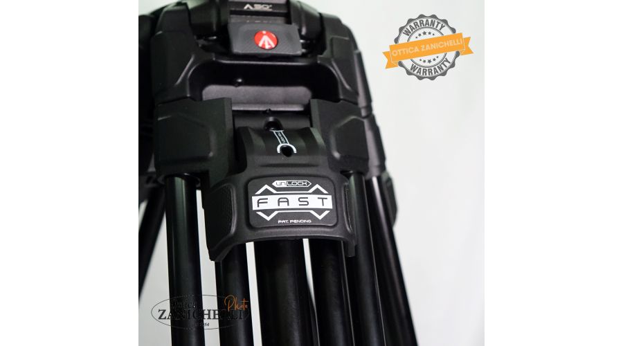 Treppiedi MANFROTTO MVTTWINFA + TESTA NITROTech 608 Usato - foto 3