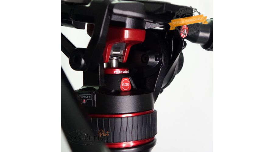 Treppiedi MANFROTTO MVTTWINFA + TESTA NITROTech 608 Usato - foto 4