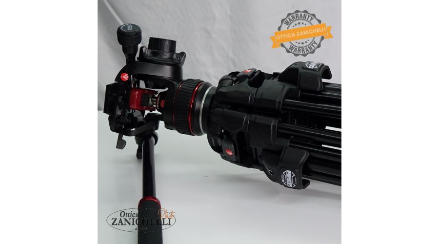 Treppiedi MANFROTTO MVTTWINFA + TESTA NITROTech 608 Usato - foto 5
