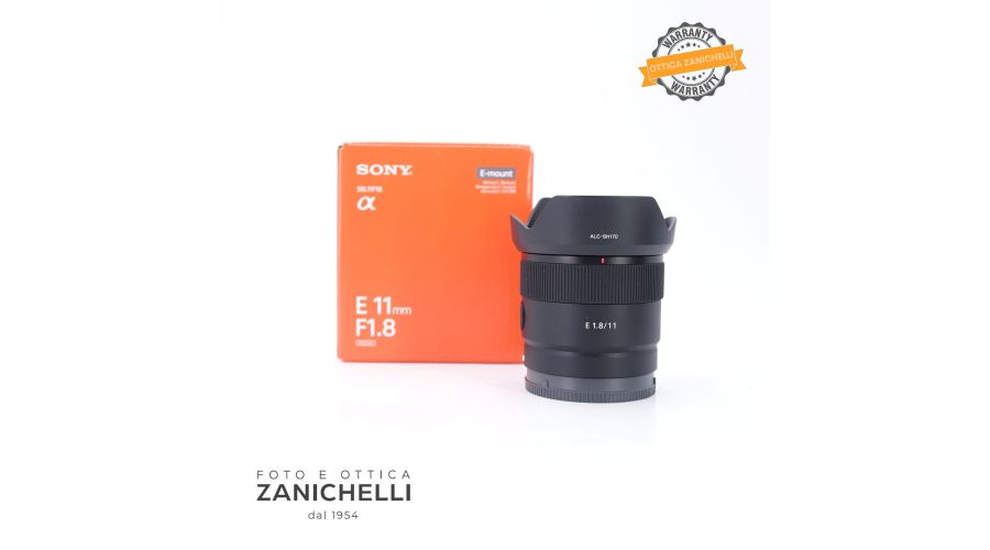 Sony E 11mm f/1.8 G Usato 