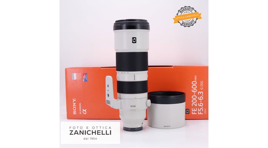 Sony FE 200-600mm f/5.6-6.3 G OSS Usato 
