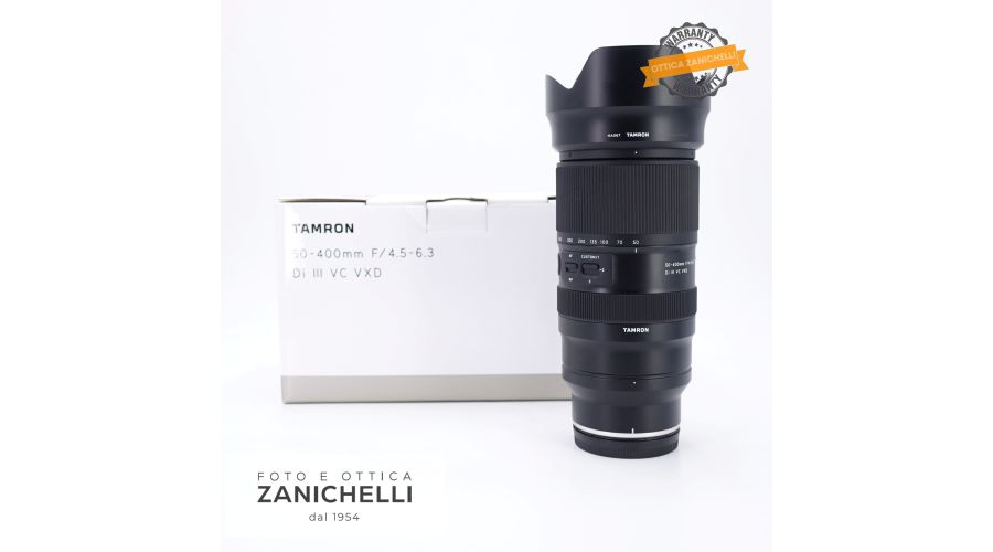 Tamron 50-400mm F/4.5-6.3 Di III VC VXD 