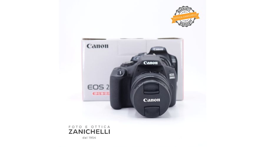 Canon EOS 2000D + 18-55mm II 1737 Scatti Usato 