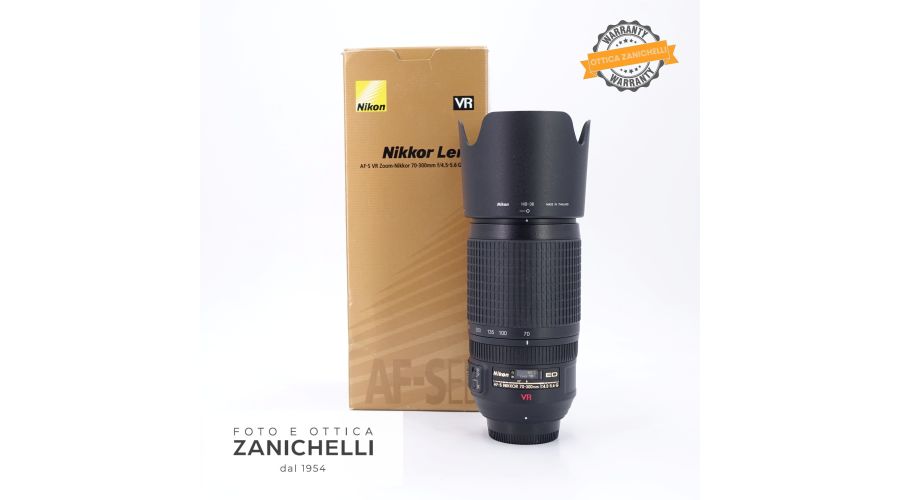 Nikon AF-S 70-300mm f/4.5-5.6 G ED VR Usato 