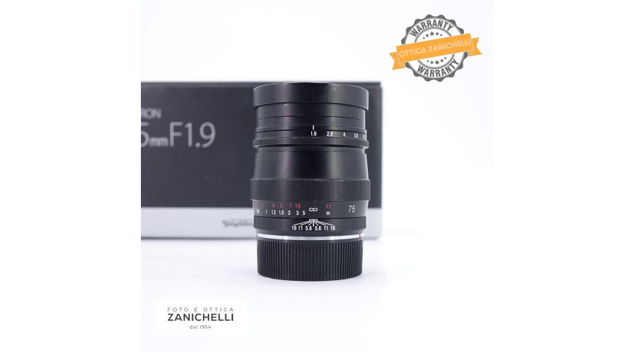 Voigtländer 75mm f/1.9 Ultron VM 