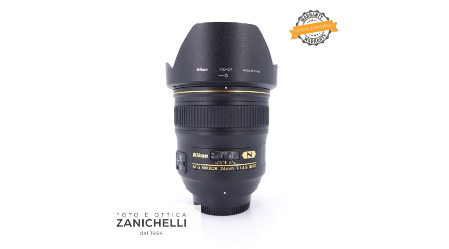 Nikon AF-S 24mm f/1.4 G ED Usato 