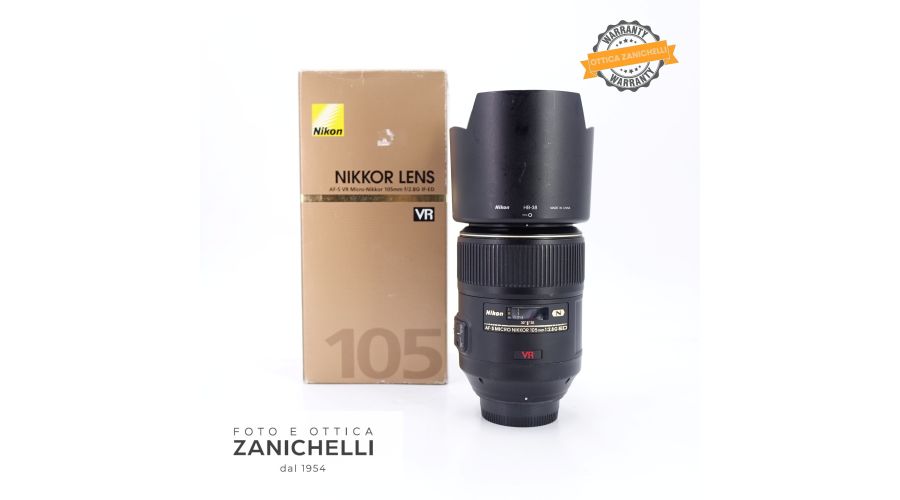 Nikon AF-S 105mm f/2.8 G IF ED VR Usato 