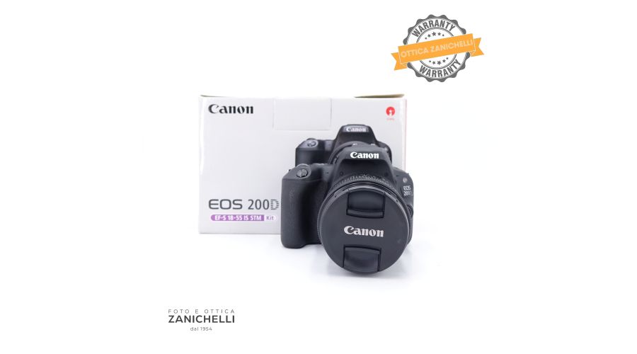 Canon EOS 200D + 18-55mm IS STM 7090 Scatti Usato 