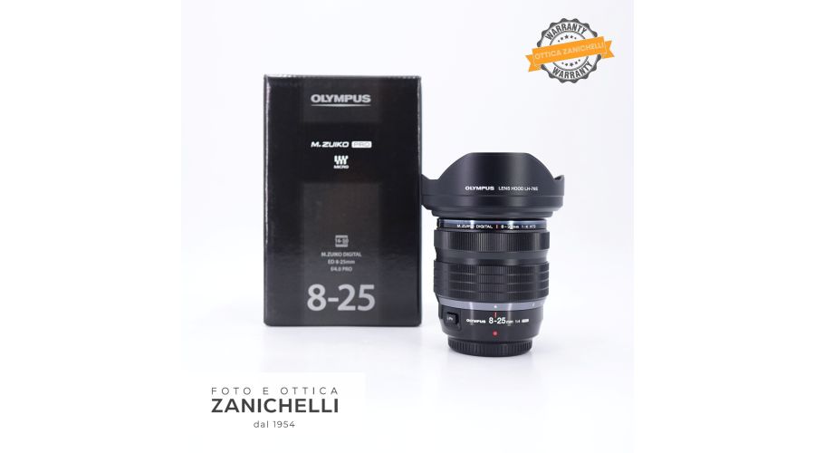 OM System M.ZUIKO ED 8-25mm f4 Pro Usato 