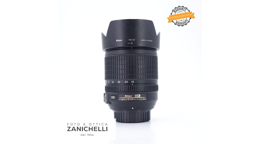 Nikon AF-S 18-105mm f/3.5-5.6 G ED VR Usato 