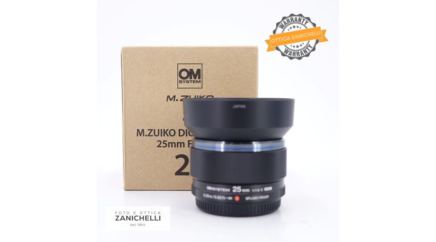 OM System M.ZUIKO ED 25mm f/1.8 II Black Usato 