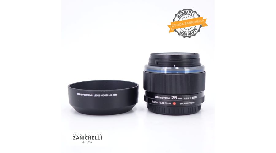 OM System M.ZUIKO ED 25mm f/1.8 II Black Usato - foto 4