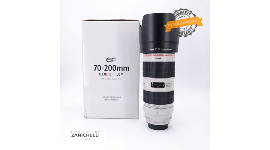 Canon EF 70-200mm f/2.8 L IS III USM Usato 