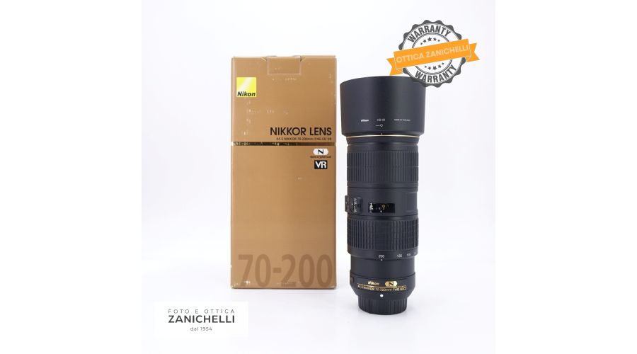 Nikon AF-S 70-200mm f/4 G ED VR Usato 