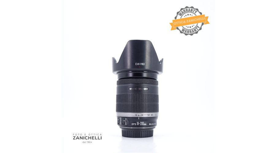 Canon EF-S 18-200mm f3.5-5.6 IS Usato 