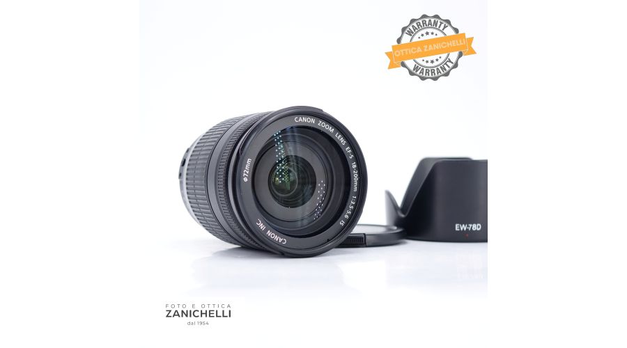 Canon EF-S 18-200mm f3.5-5.6 IS Usato - foto 3