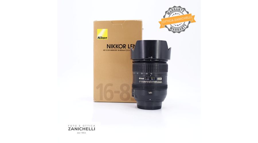 Nikon AF-S Nikkor 16-85mm f/3.5-5.6 G ED DX VR Usato 