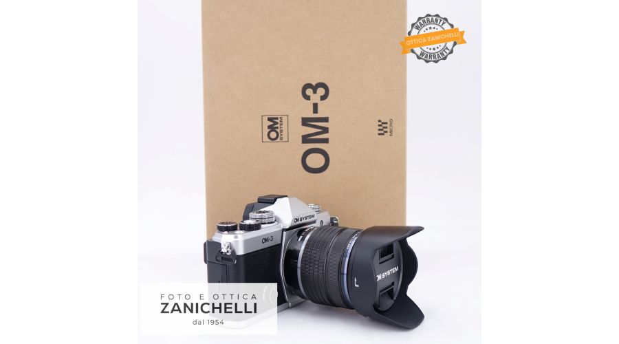 OM System OM-3 Silver 922 Scatti + ED 12-45mm f/4 PRO Usato - foto 2