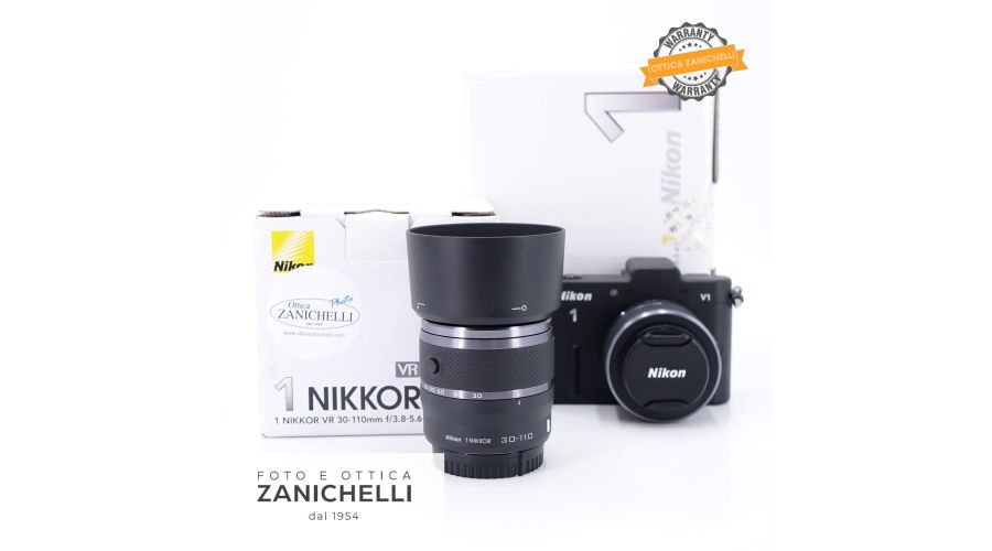 Nikon V1+10-30mm f/3.5-5.6 + 30-100mm f/3.8-5.6 Usato - foto 2