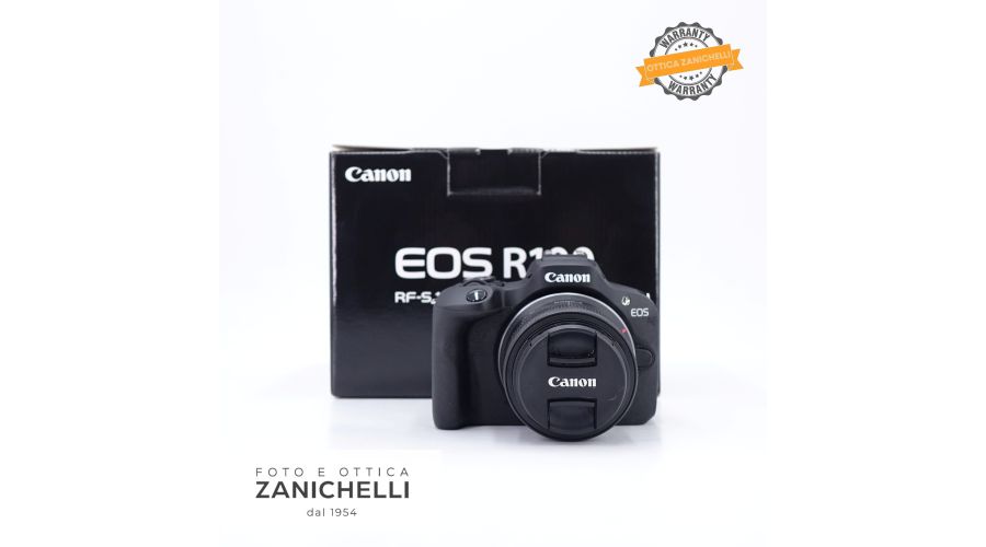 Canon EOS R100 + RF 18-45mm 1000 Scatti Usato 