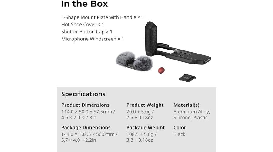 SMALLRIG X-M5 Impugnatura a L - foto 3