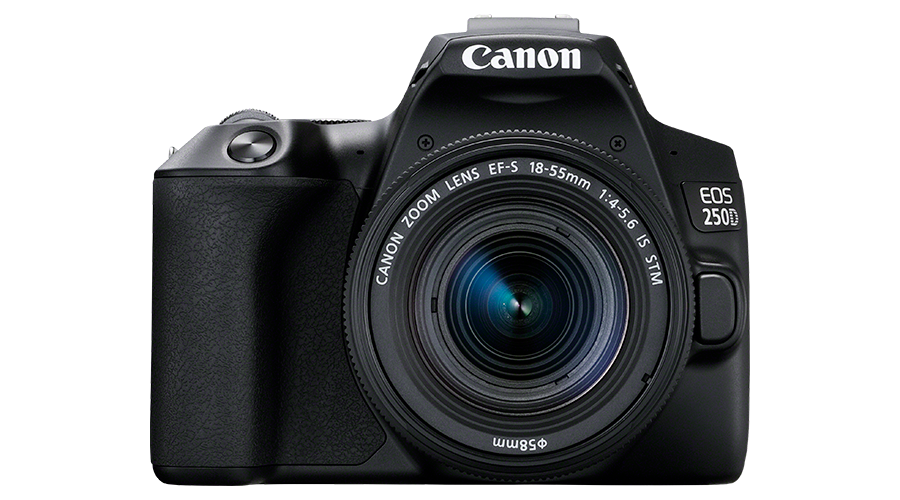 Canon EOS 250D + EF-S 18-55mm f/4-5.6 IS STM Kit fotocamere SLR 24,1 MP CMOS 6000 x 4000 Pixel Nero