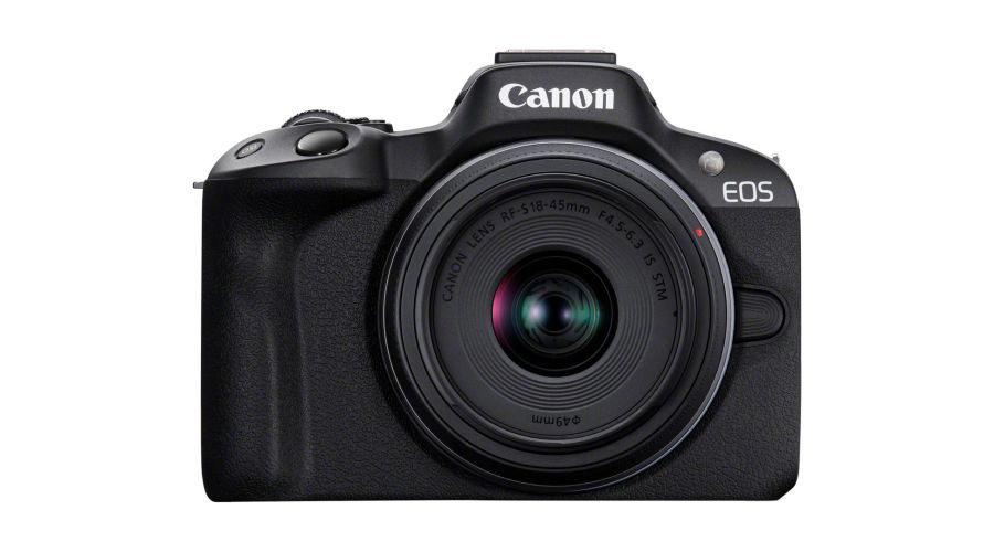Canon EOS R50, Black + RF-S 18-45mm F4.5-6.3 IS STM Kit MILC 24,2 MP CMOS 6000 x 4000 Pixel Nero