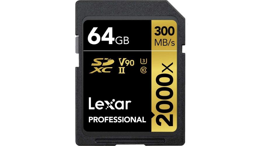 Lexar Professional Scheda SDHC / SDXC, 64 GB, Velocità fino a 300 MB/s, 2000x, UHS-II/U3