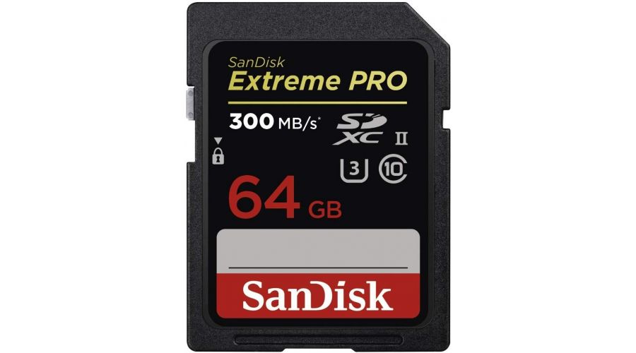 SanDisk Extreme PRO UHS-II 64 GB, Scheda di Memoria SDXC Classe 10, U3, velocità di lettura fino a 300 MB/s
