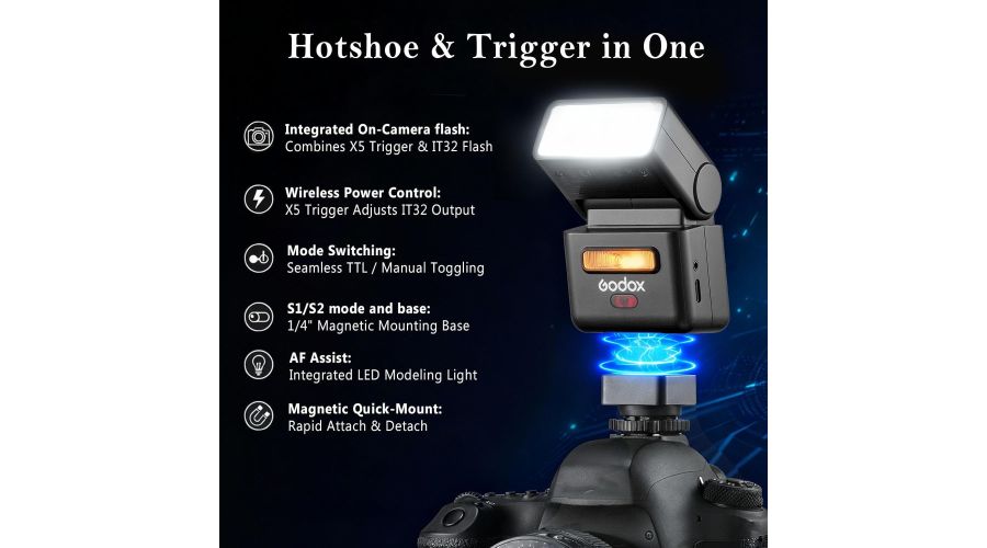 Godox iT32 TTL Flash con Trigger X5S per Sony- foto 2