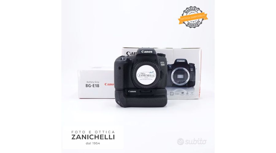 Canon EOS 760D Body 3210 Scatti + BG-E 18 Usato 