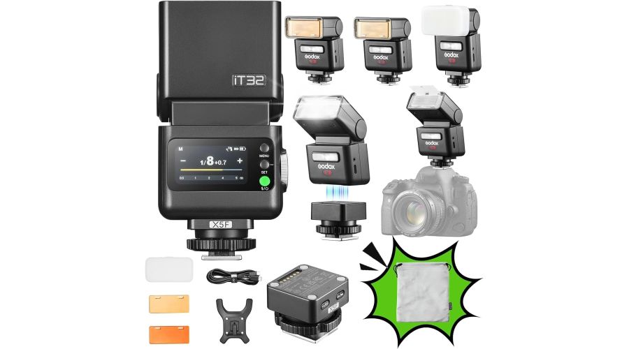 Godox iT32 TTL Flash con Trigger X5F per Fujifilm