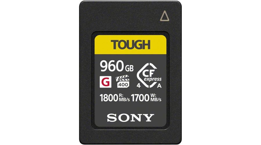 Sony CFexpress  960 GB Type A Tough G lettura 1800 MB/s e scrittura 1700 MB/s