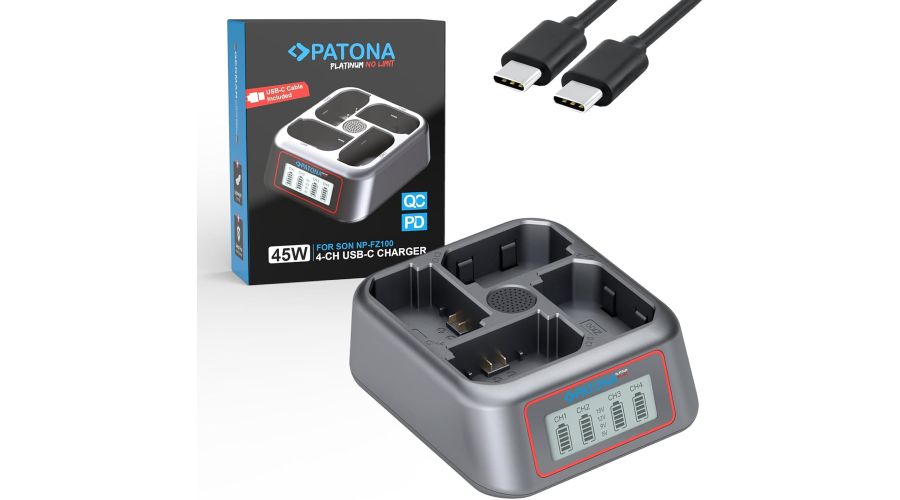 PATONA Platinum USB-C PD & QC Per Sony NP-FZ100