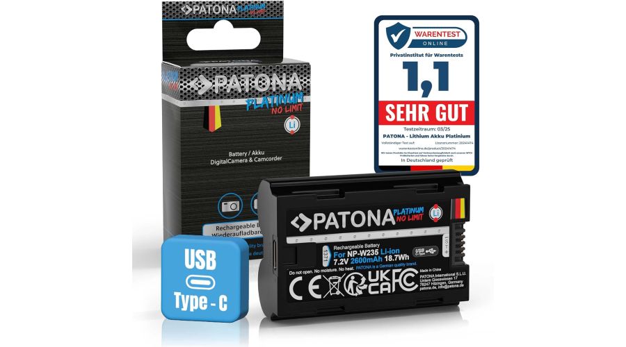 PATONA PLATINUM BATTERIA NP-W235
